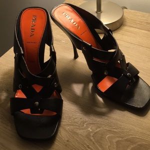 Prada Strap Mule
